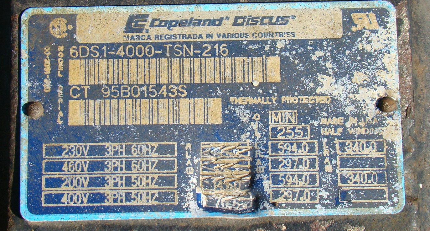 copeland compressor model numbers